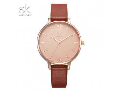 SK Shengke hodinky Marble Brown K0039_L03_BROWN