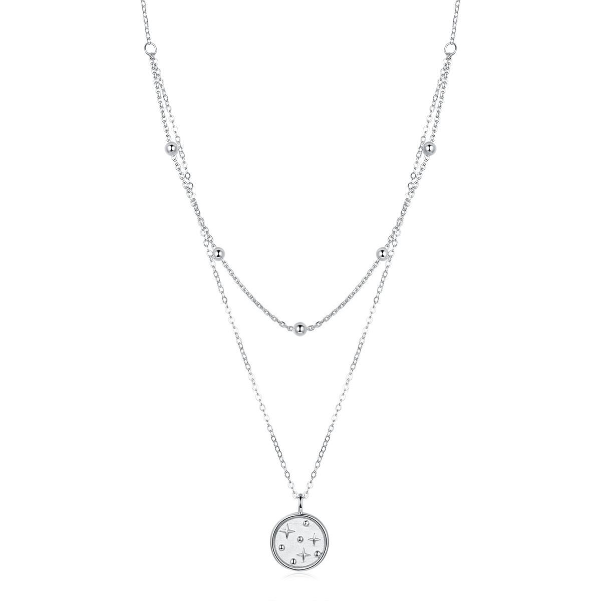Royal Fashion náhrdelník Dvojitý hvězdný SCN365