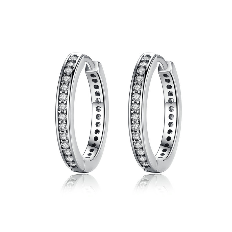 Royal Fashion náušnice Třpytivé kroužky PAS456