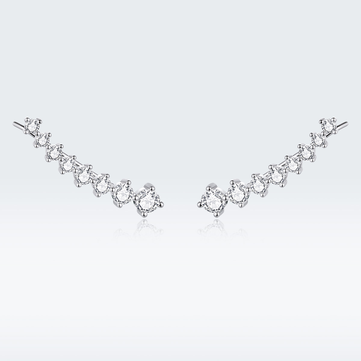 Royal Fashion náušnice přes ucho Třpytivé kameny SCE920