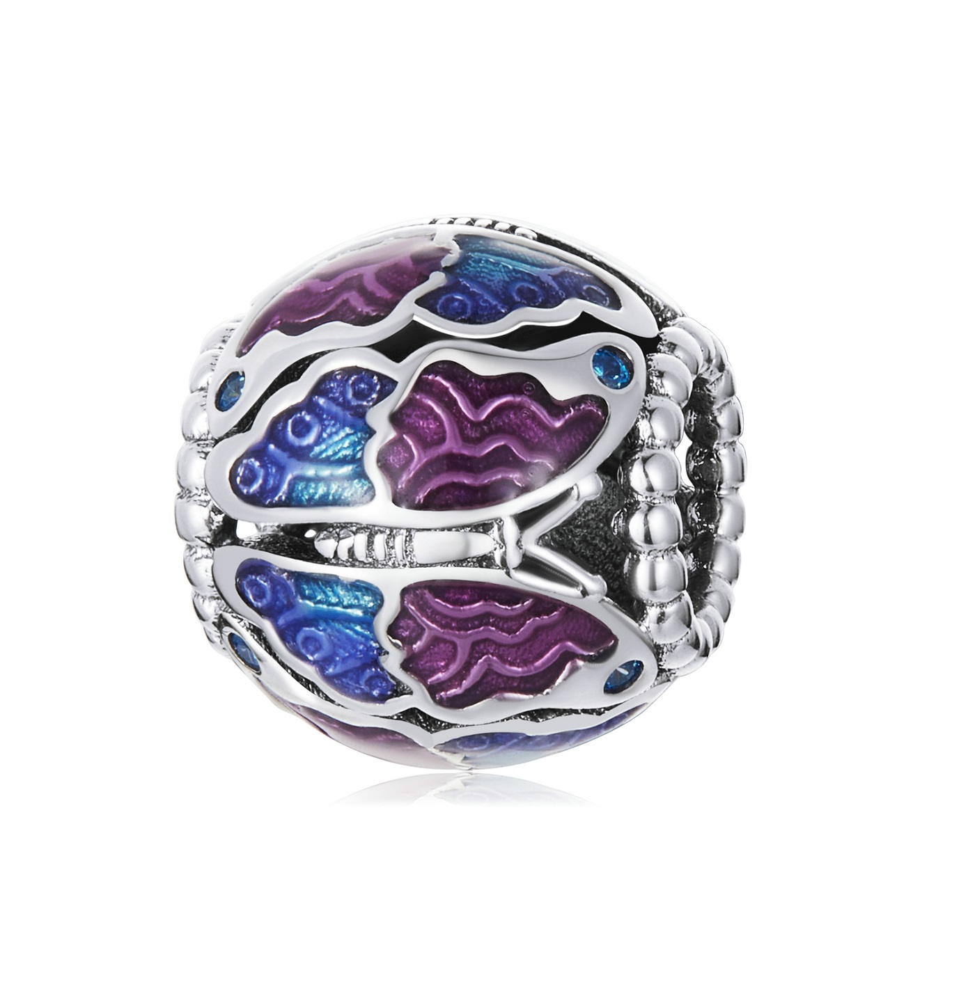 Royal Fashion stříbrný přívěsek Motýlí louka BSC563