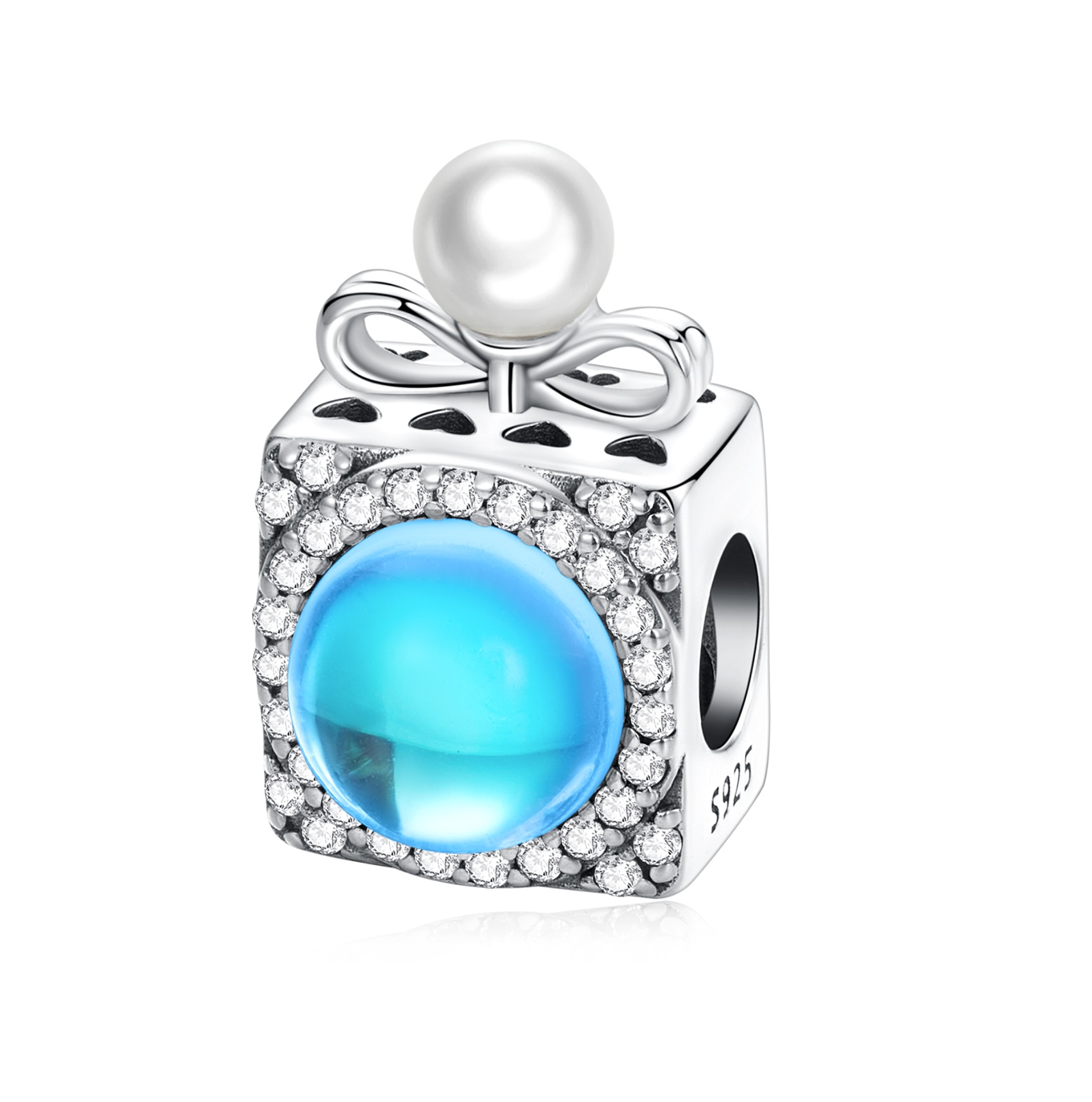 Royal Fashion stříbrný přívěsek Parfém SCC2273