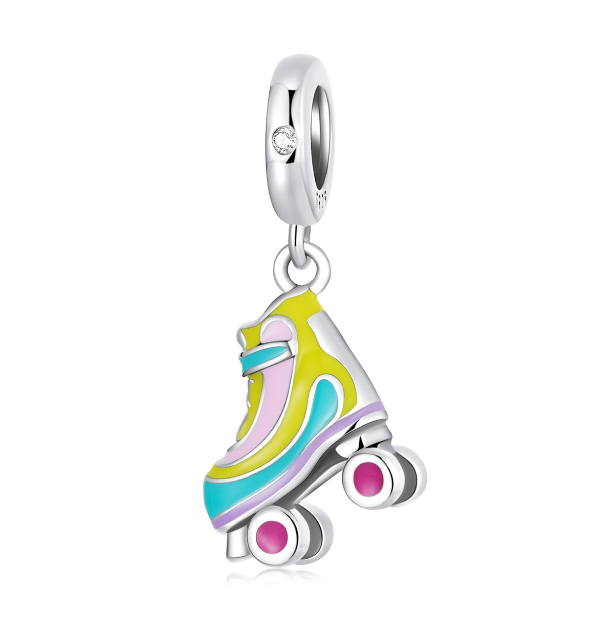 Royal Fashion stříbrný přívěsek Kolečková brusle SCC2213