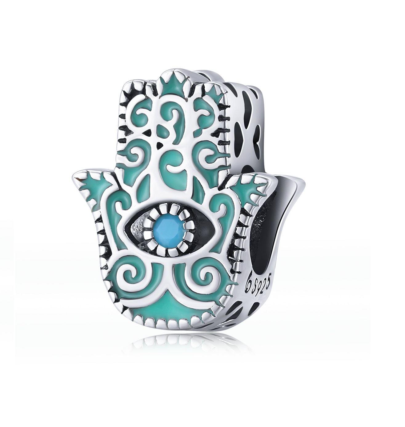 Royal Fashion stříbrný přívěsek Hamsa ochranná ruka Fatimy BSC510