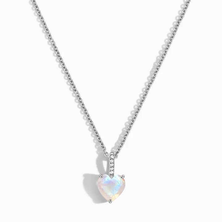 Royal Fashion stříbrný náhrdelník GU-DR20246N-SILVER-MOONSTONE-TOPAZ