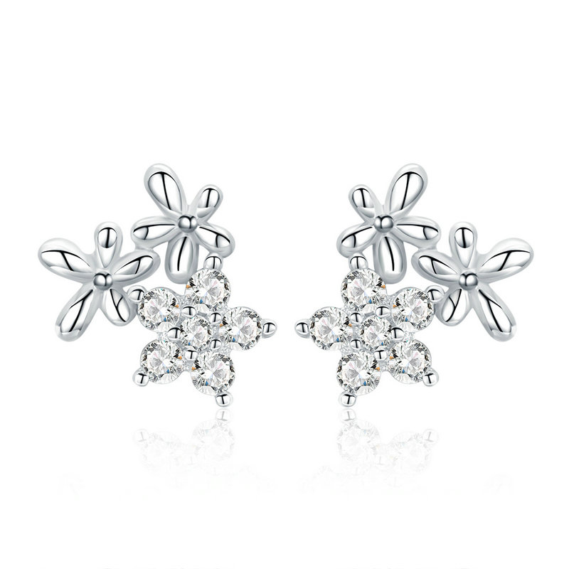 Royal Fashion náušnice Krásná Gypsophila BSE030