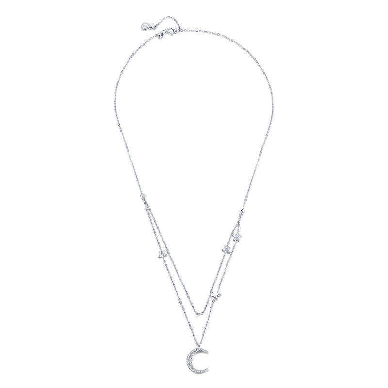 Royal Fashion náhrdelník Měsíc a hvězda BSN038