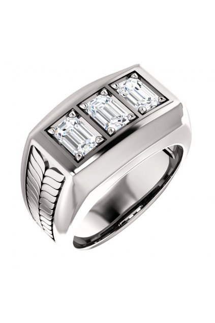 Pánský prsten s diamanty