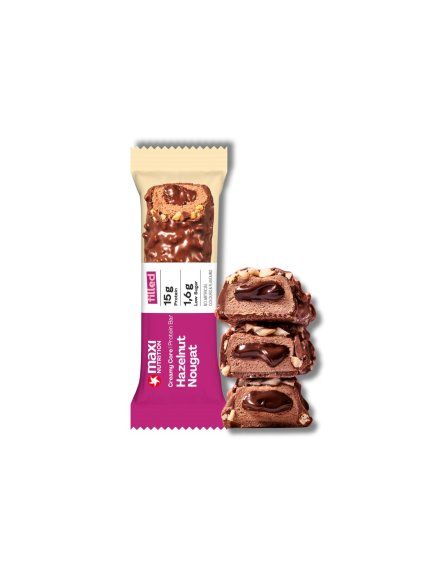 creamy core protein bar hazelnut nougat 45g