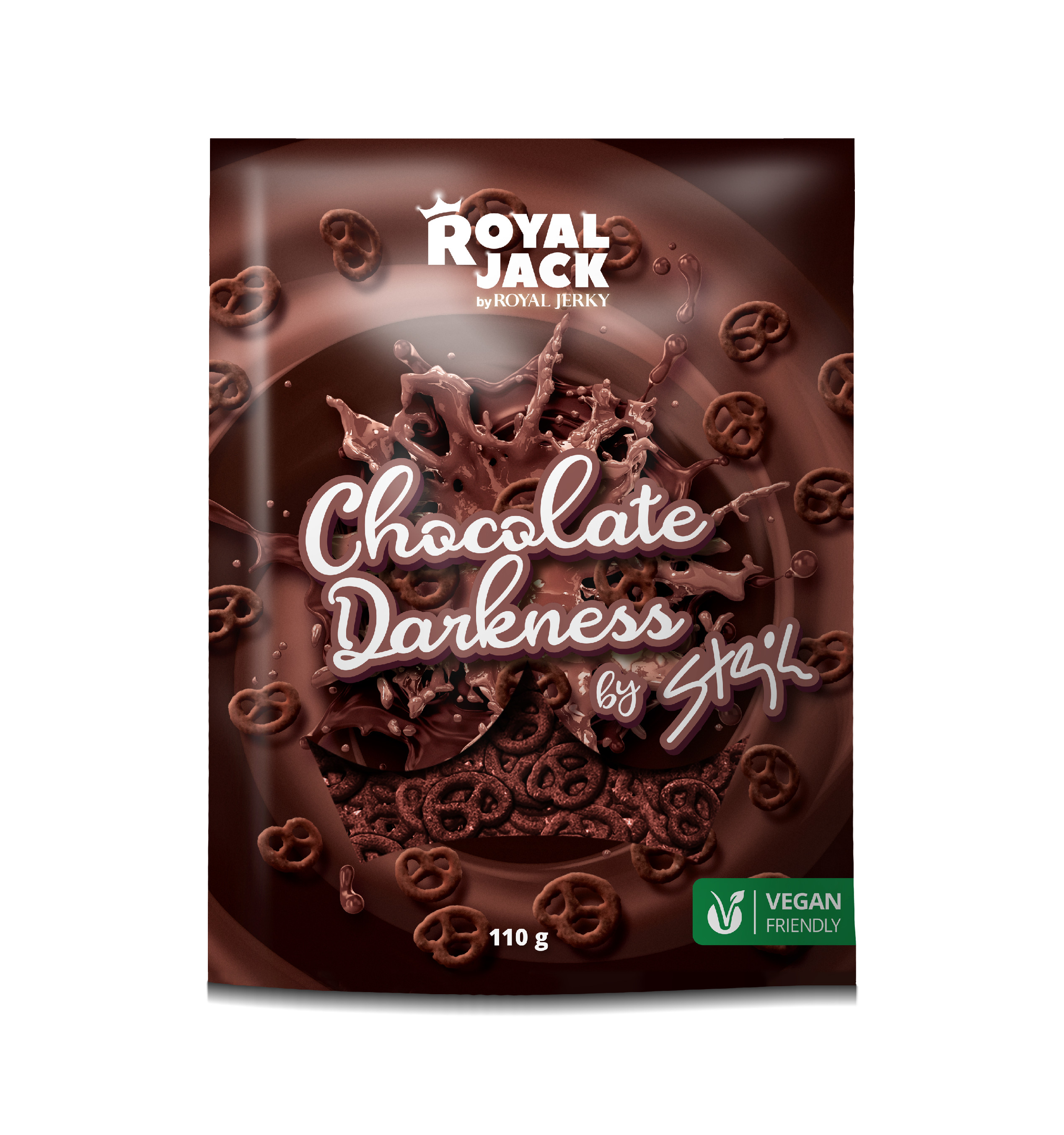 Levně Royal Jack - sladké dobroty Royal Jack - Chocolate darkness by Stejk (preclíky v hořké čokoládě)