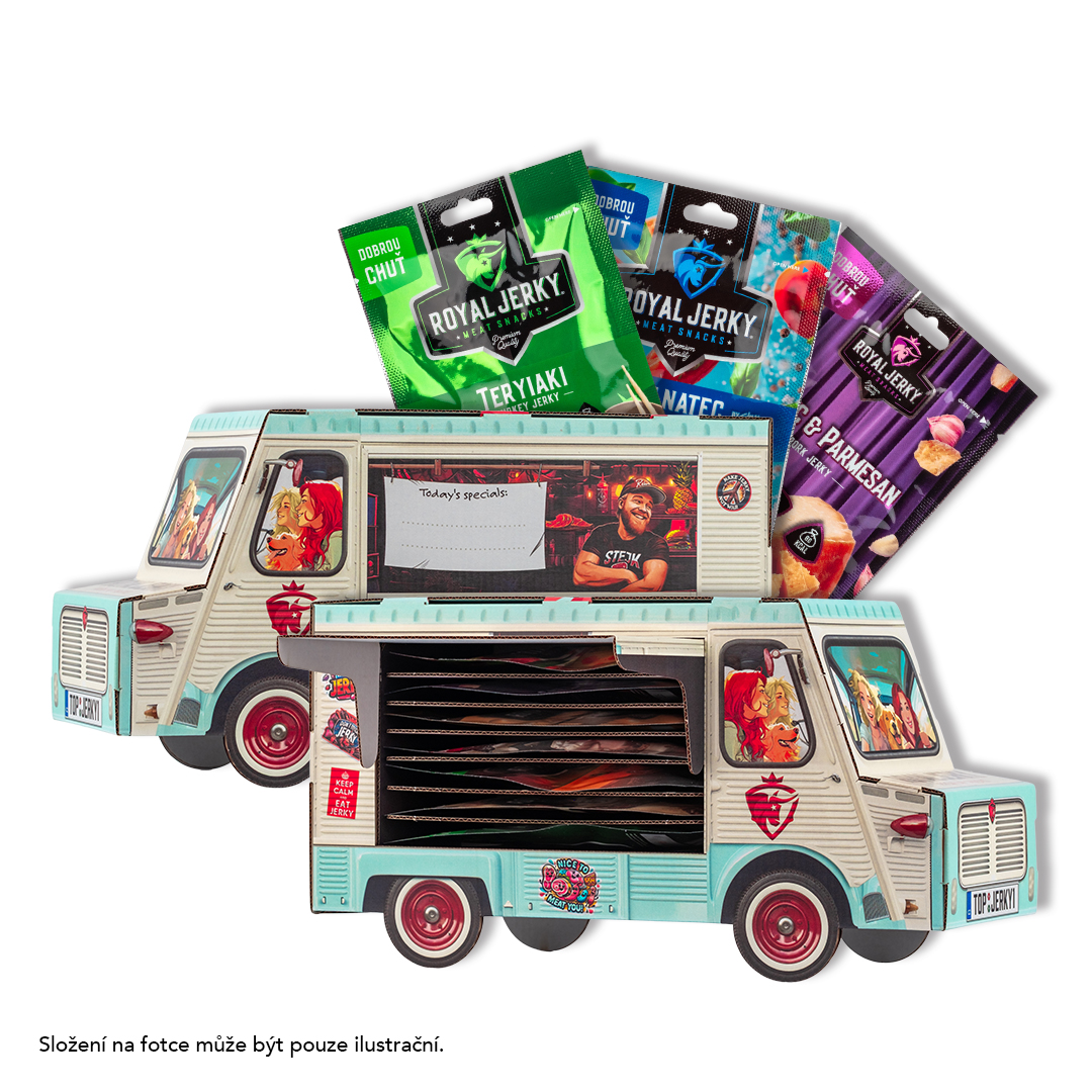Levně Sušené maso – Royal Jerky | Bestsellers FOOD TRUCK plný sušeného masa (7x jerky) | 154 g