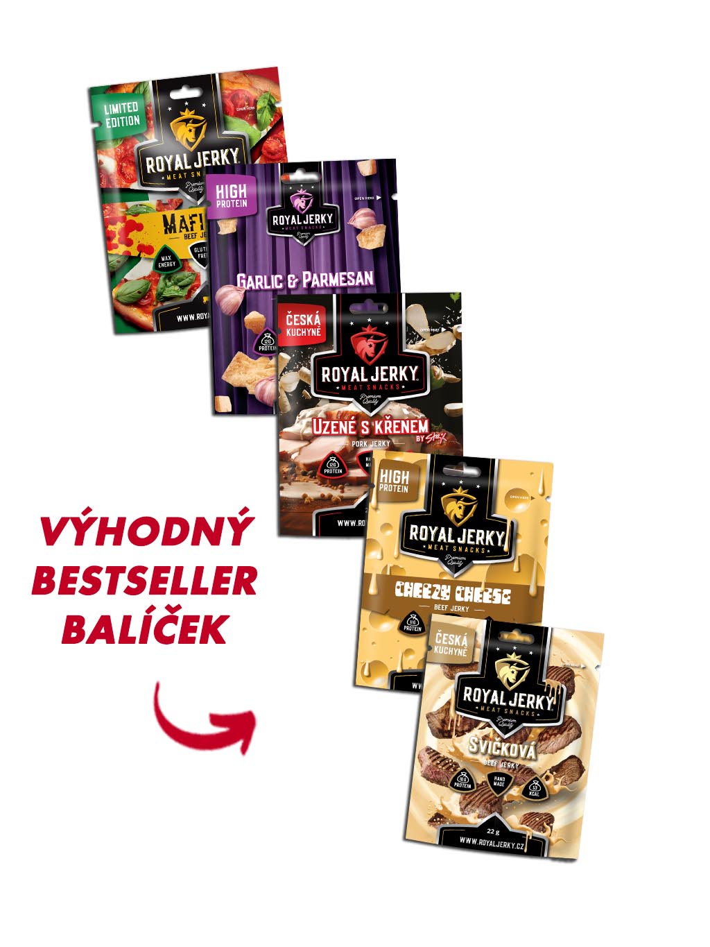 BESTSELLERS Degustační Balíček (5x jerky)