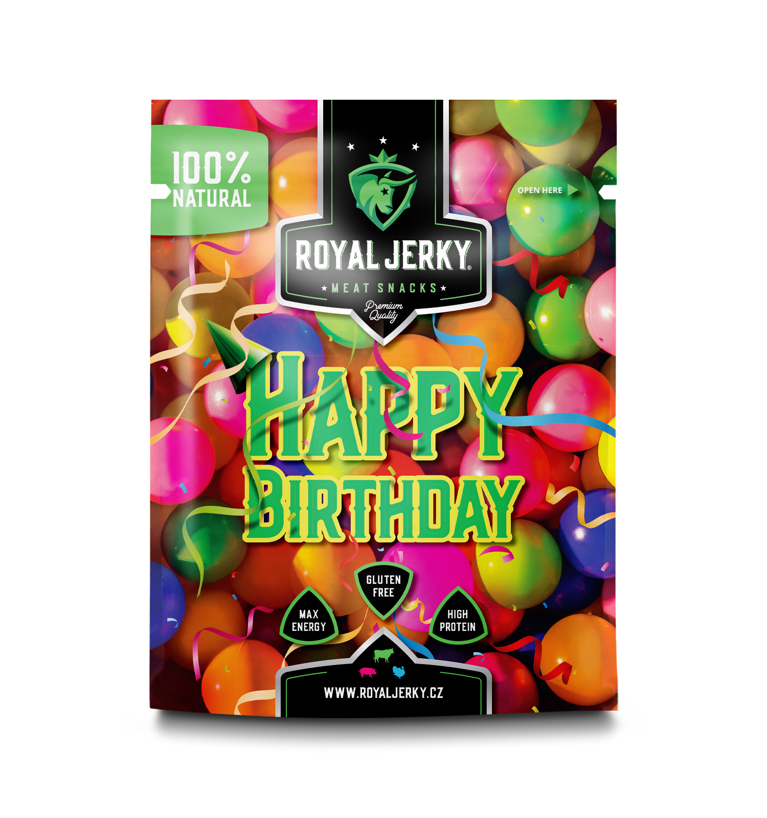 Royal Jerky HAPPY BIRTHDAY PACK 9x sušené maso Royal Jerky HAPPY BIRTHDAY PACK 9x sušené maso