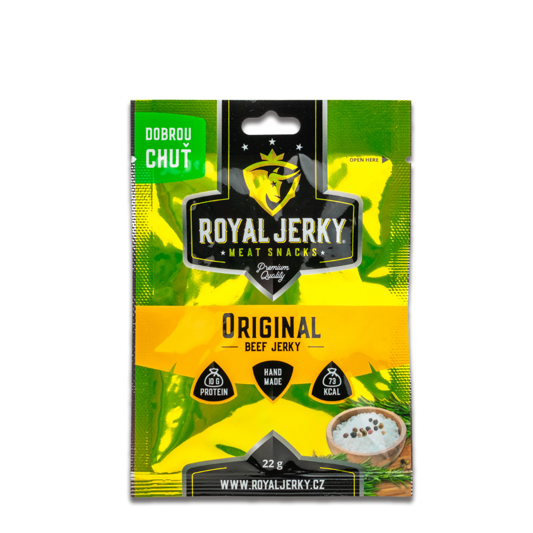 Levně Sušené maso – Royal Jerky | Hovězí, Original | 22 g
