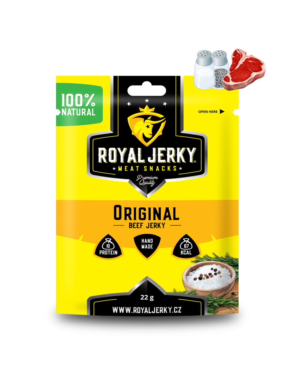 Levně Royal Jerky Beef Classic Classic 5x22g Gramáž: 22 g