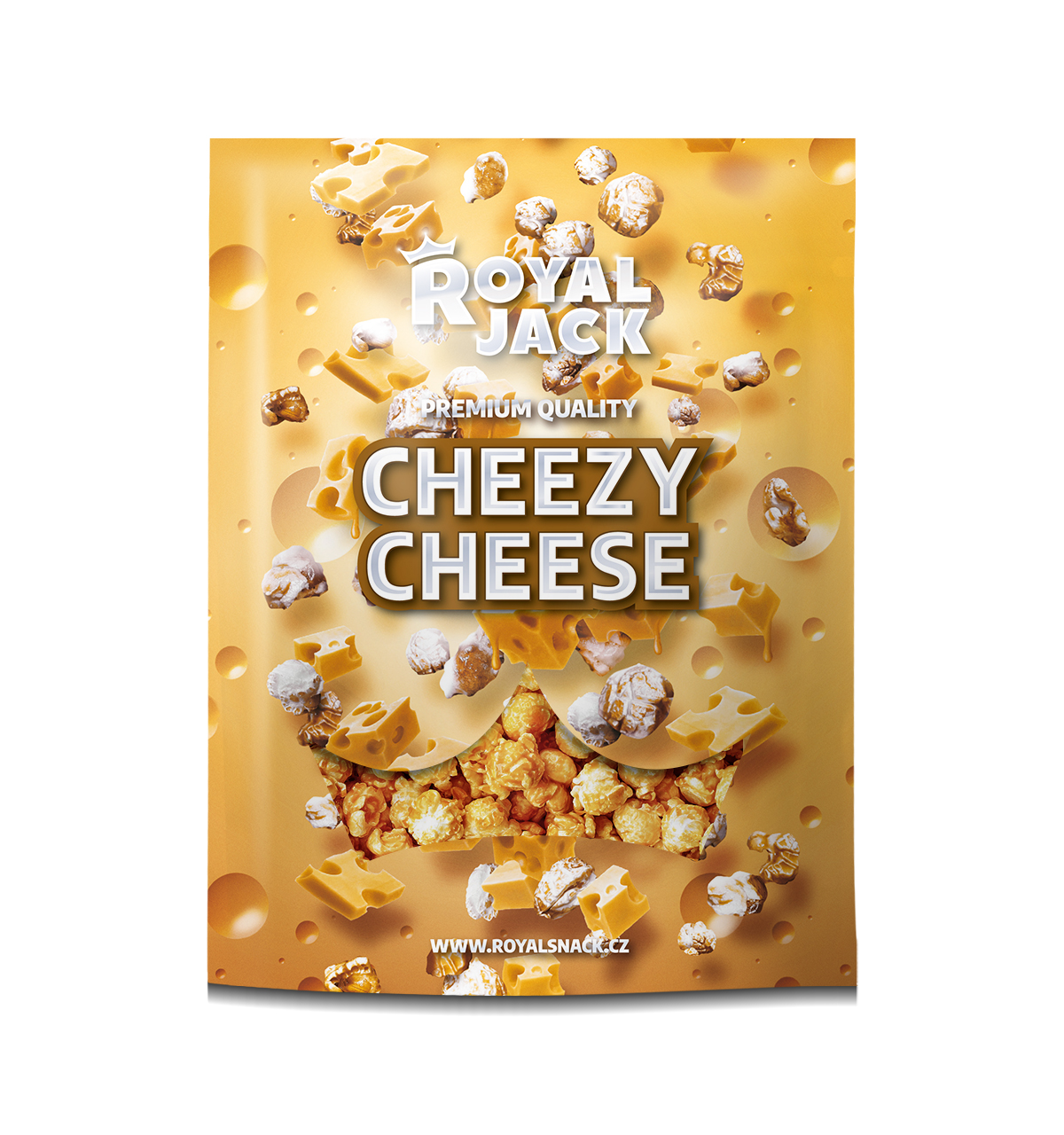 Royal Jack - slané dobroty Royal Jack - Cheezy Cheese (popcorn s příchutí čedaru)