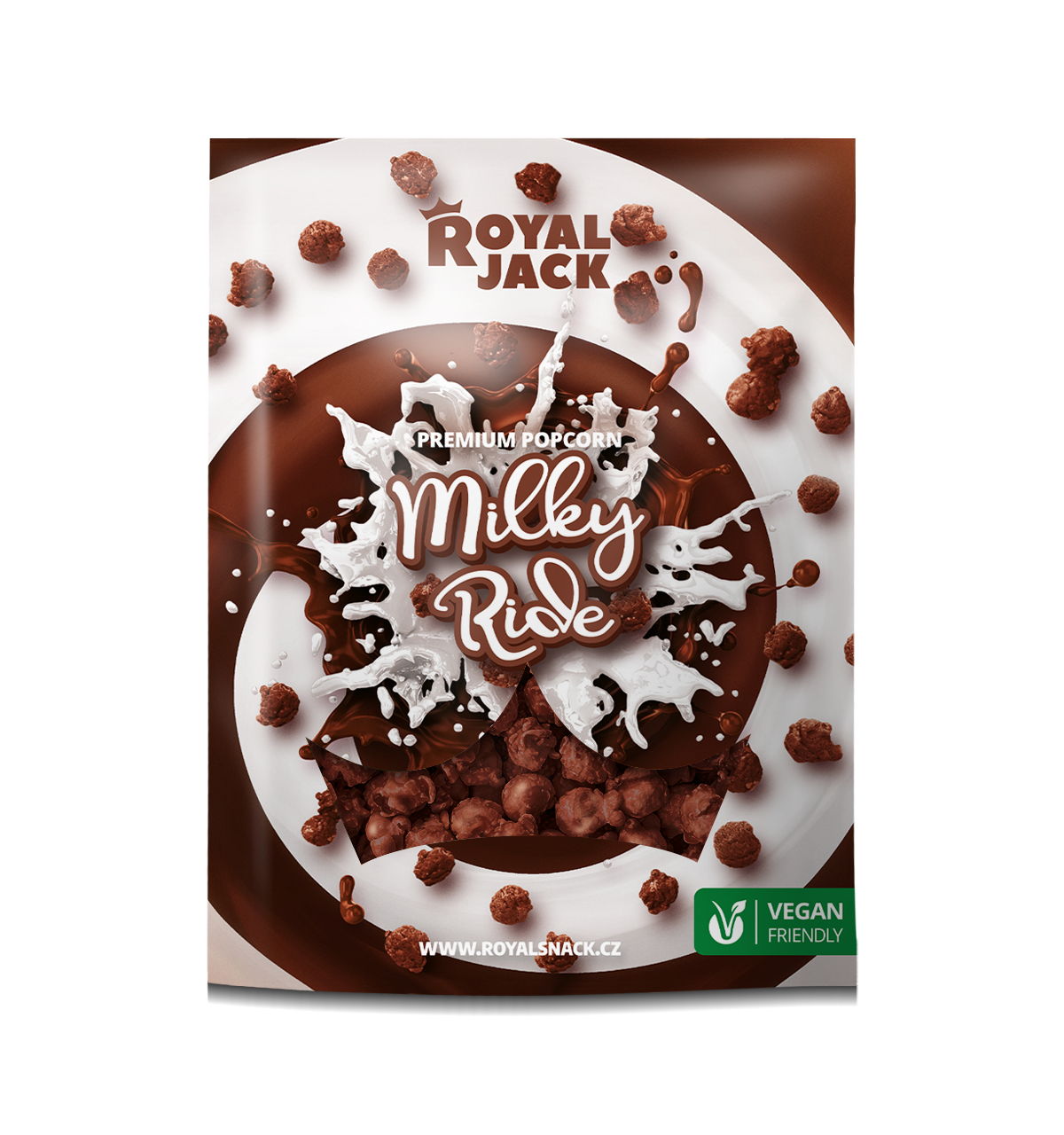 Royal Jack - sladké dobroty Royal Jack - Milky Ride (popcorn v mléčné VEGAN čokoládě) Royal Jack - sladké dobroty Royal Jack - Milky Ride (popcorn v mléčné VEGAN čokoládě)