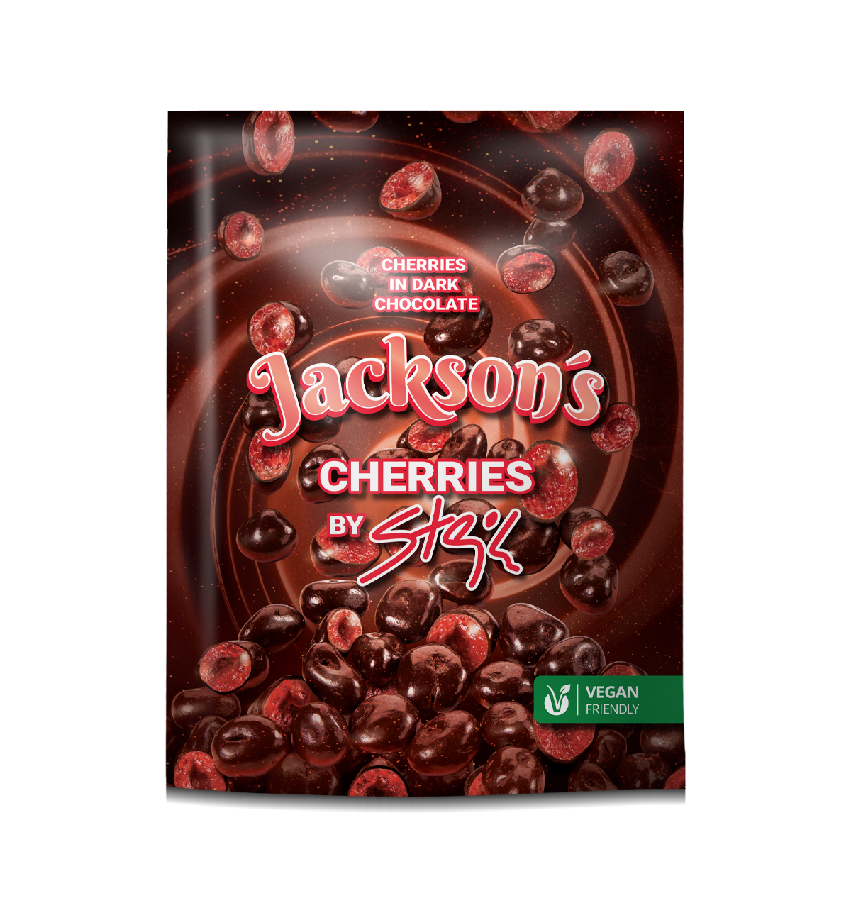 Levně Royal Jack - sladké dobroty Jackson's - Cherries by Stejk (lyofilizované višně v hořké čokoládě)