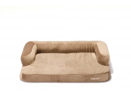 brown dog stretch bed lebeddie 0415