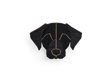 0 black labrador brooch