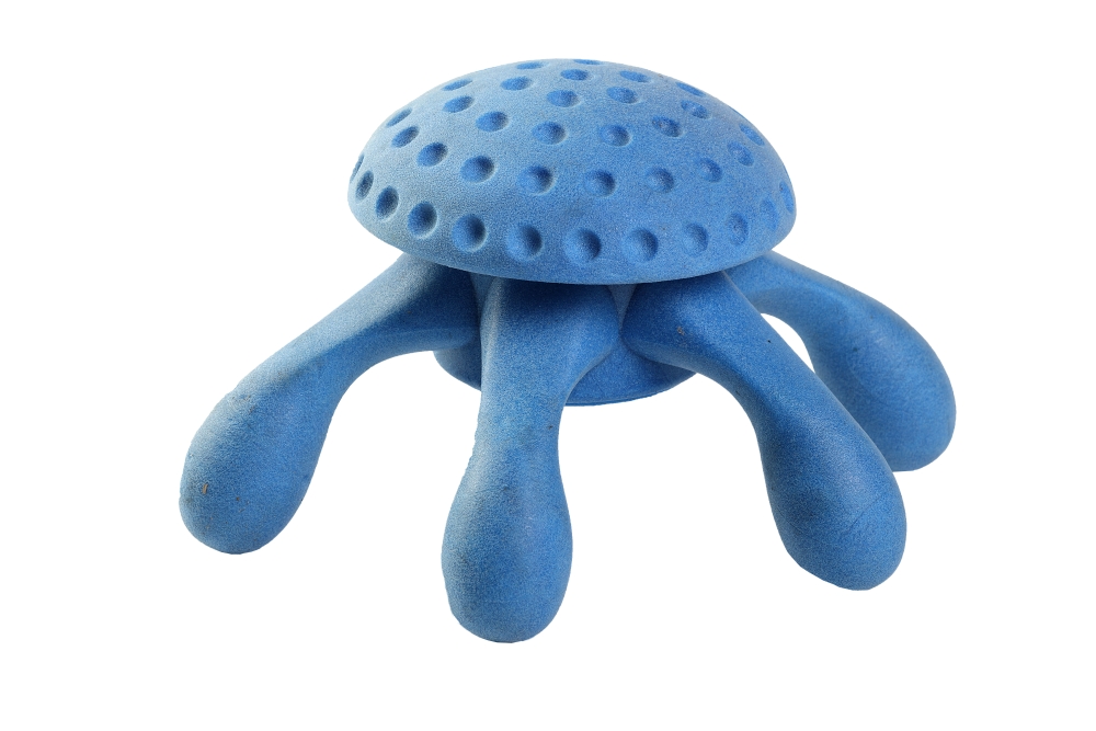 Létající a plovací chobotnice z TPR pěny - modrá MAXI 17cm