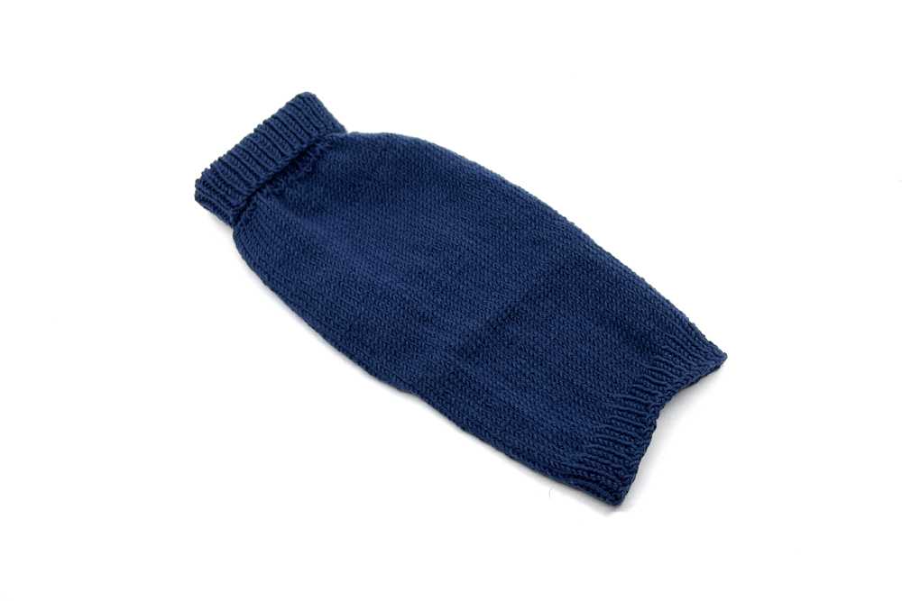 Lehký MERINO svetr s roláčkem - námořnicky modrý Velikost: XS