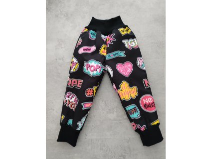 Detské softshellové nohavice s barančekom, rebelka