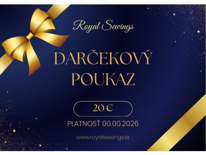 darčekový poukaz 20e, handmade oblečenie pre deti, ženy, muže