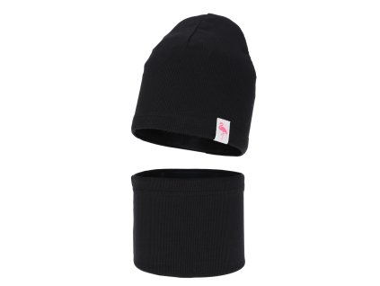 Čiapka a tunel, čierna, Rumilla