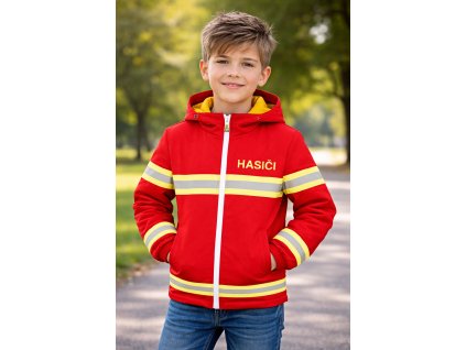 Chlapčenská softshellová bunda, hasiči
