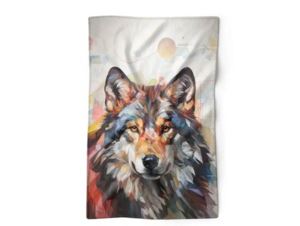 Detská deka wellsoft fleece, vlk