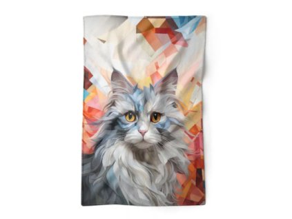 Detská deka wellsoft fleece, perzká mačka