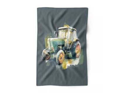 Detská deka wellsoft fleece, traktor