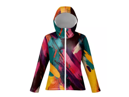 Dámska softshell bunda SPORT abstrakt