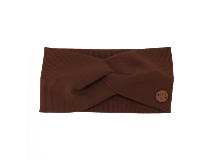 Čelenka bavlna hnedá Kasjana