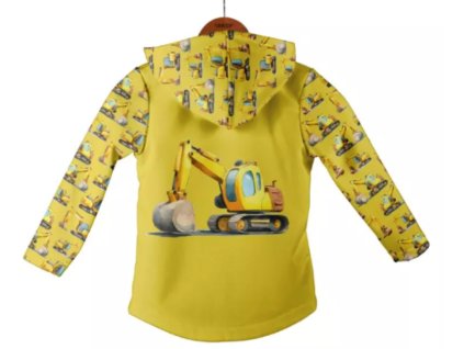 Detská softshellová bunda, bager