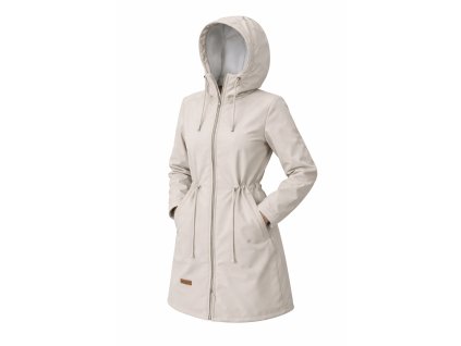 Dámska softshellová bunda s fleecom, béžová
