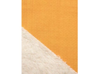 Detské softshellové nohavice s barančekom, mango
