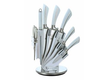 8-dílná sada ocelových nožů, nůžek a ocílky RL-KSS750