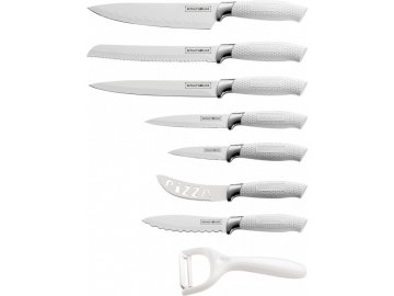 7dílná sada kuchyňských nožů se škrabkou Royalty LineWHT7-W / bílá