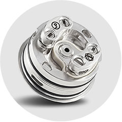 Prostorná deck platforma Arcana 22 RTA pro snadnou instalaci spirálek s PEEK izolátory