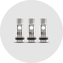Čtyři vyměnitelné vzduchové šrouby Arcana 22 RTA pro přesné nastavení tahu