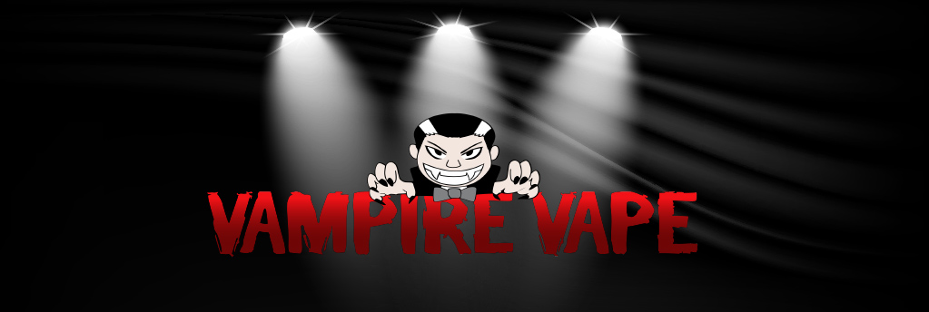 Příchutě Vampire Vape, banner.