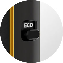 Ovládání a režimy VooPoo Vmate Pro 2 s přepínačem POWER/ECO