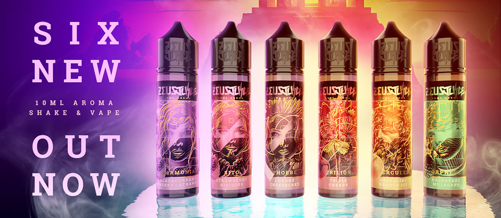 6 nových S&V příchutí Zeus Juice Banner