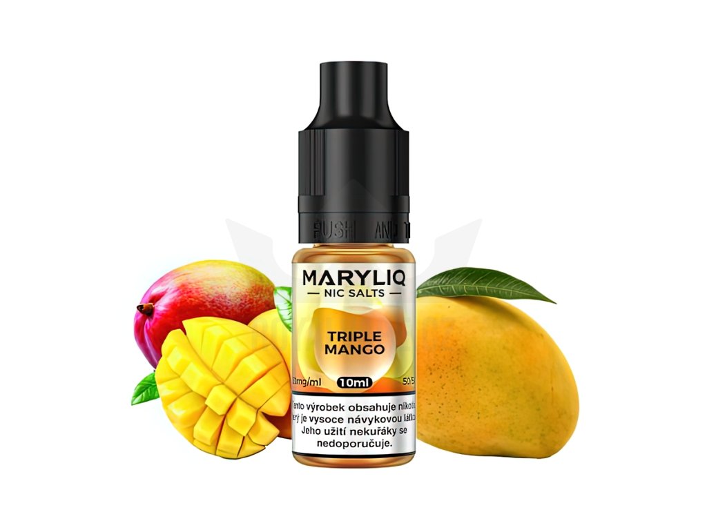 Maryliq - Salt e-liquid - Triple Mango - 10ml - 20mg, produktový obrázek.