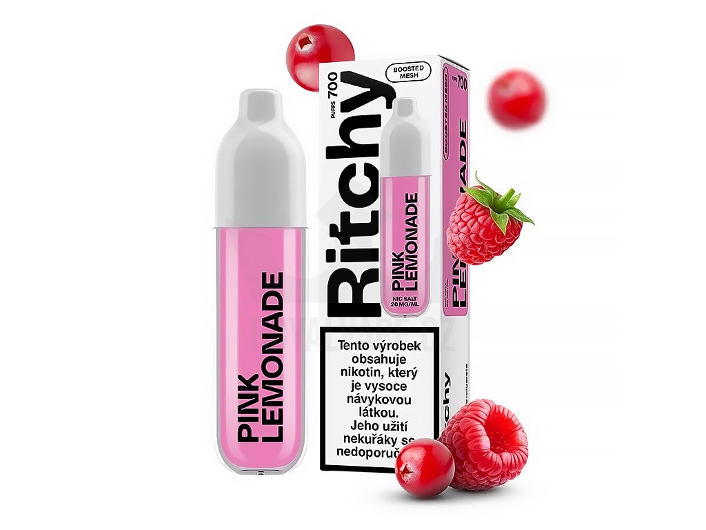 Ritchy BAR 700 - Pink Lemonade - 20mg, produktový obrázek.