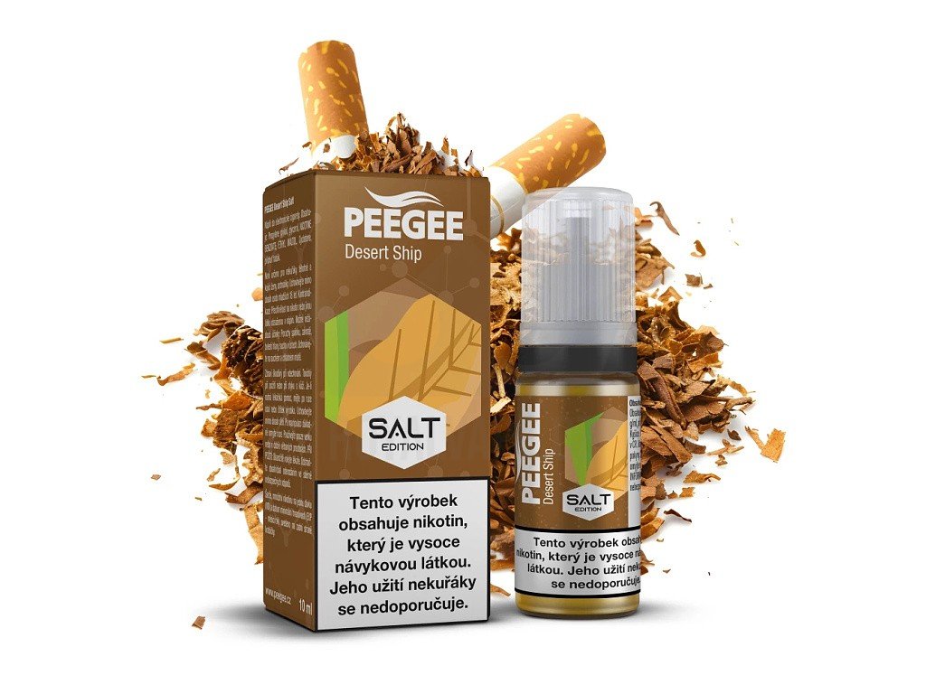 PEEGEE Salt - E-liquid - Desert Ship - 10mg, produktový obrázek.