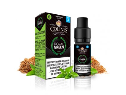 E-liquid Colinss 10ml / 0mg: Royal Green (Tabák s mátou)