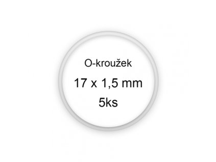 Sada O-kroužků / těsnění 17x1,5 mm (5ks)